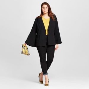 Who What Wear Split Bell Sleeve Blazer
